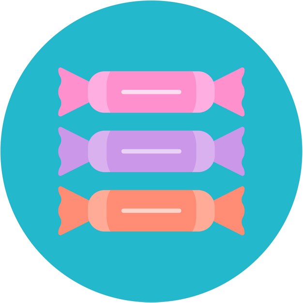 Estilo de ilustración vectorial de dulces