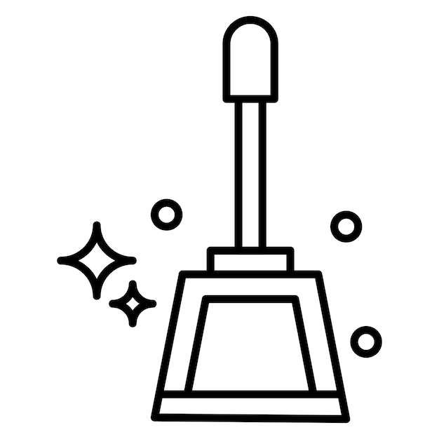 Estilo de la ilustración vectorial de Dustpan