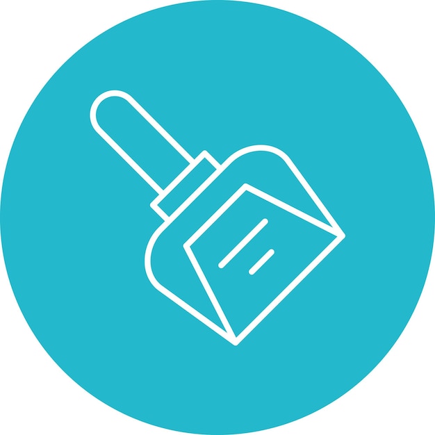 Estilo de la ilustración vectorial de Dustpan