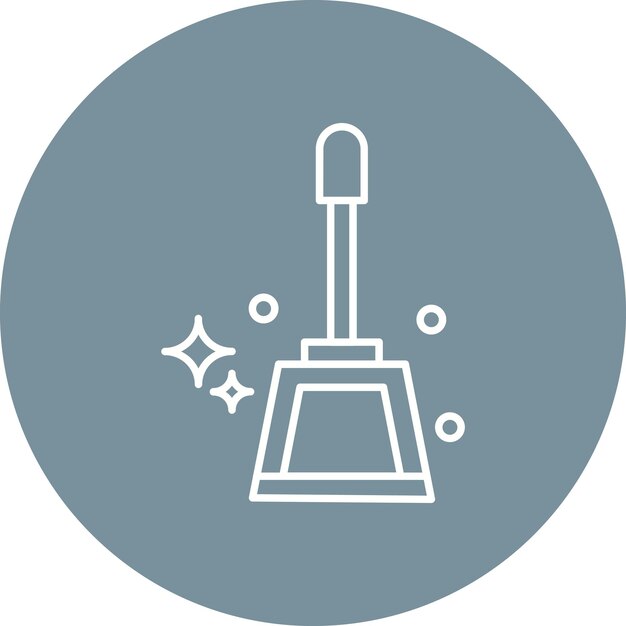 Estilo de la ilustración vectorial de Dustpan