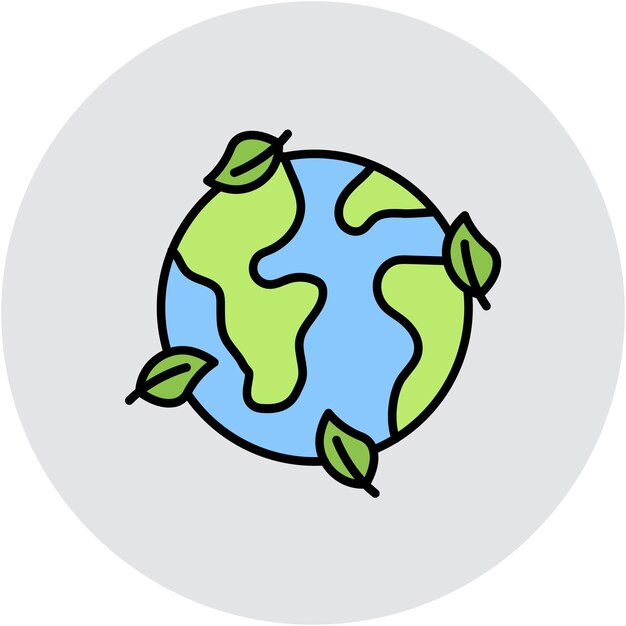 Estilo de ilustración vectorial de la ecología