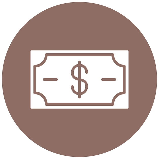 Estilo de ilustración vectorial en efectivo