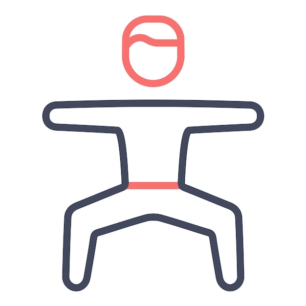 Estilo de la ilustración vectorial del ejercicio