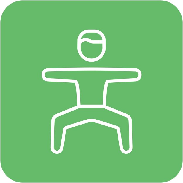Estilo de la ilustración vectorial del ejercicio