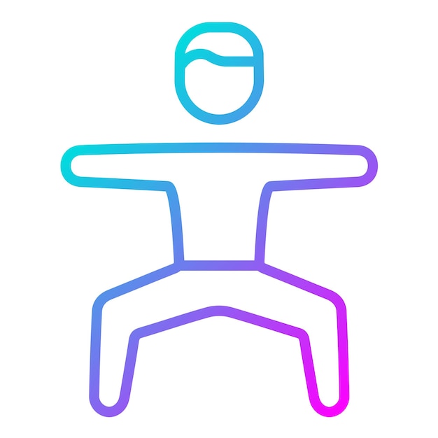 Estilo de la ilustración vectorial del ejercicio