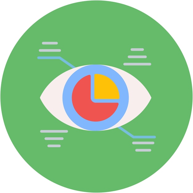 Estilo de ilustración vectorial de la empresa de visión