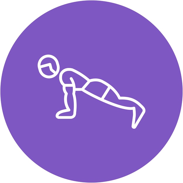 Estilo de la ilustración vectorial de empuje hacia arriba