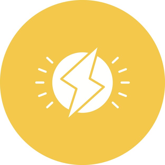 Estilo de ilustración vectorial de la energía