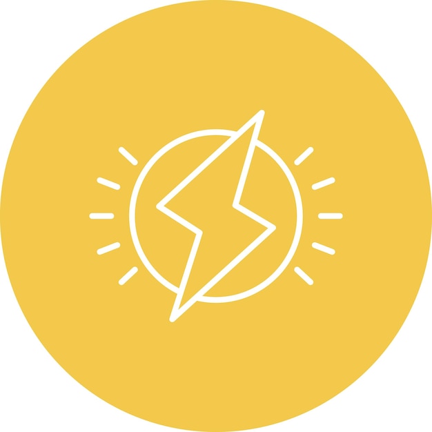 Estilo de ilustración vectorial de la energía