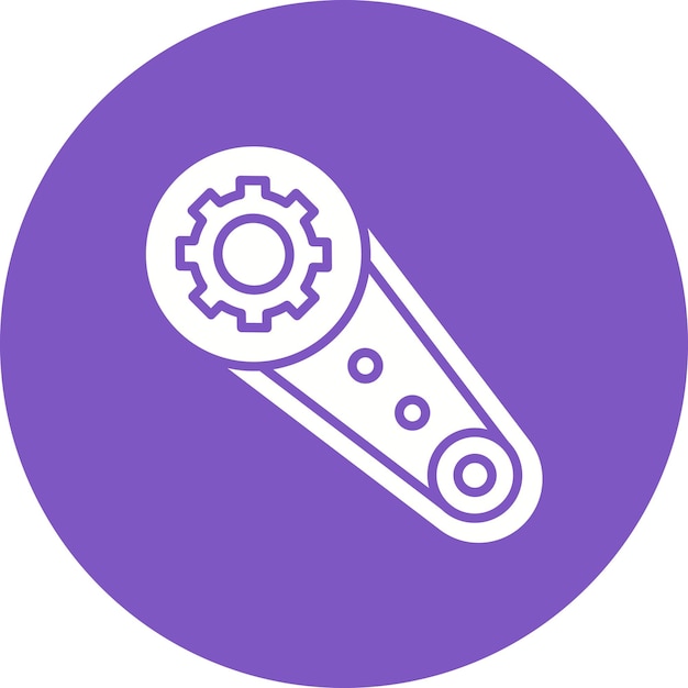 Estilo de ilustración vectorial de engranajes