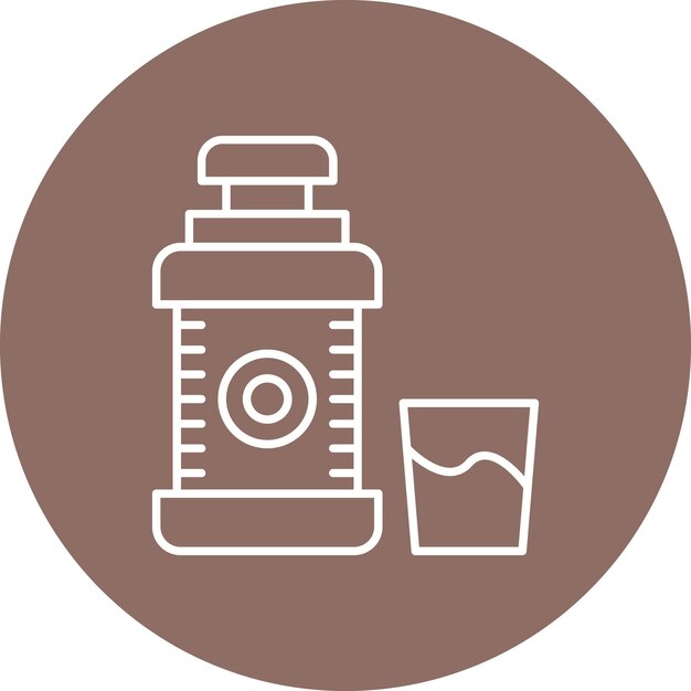 Estilo de ilustración vectorial de enjuague bucal