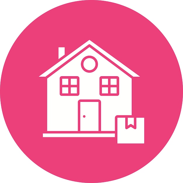 Estilo de ilustración vectorial de entrega en el hogar