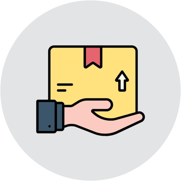 Estilo de ilustración vectorial de envío por descarga