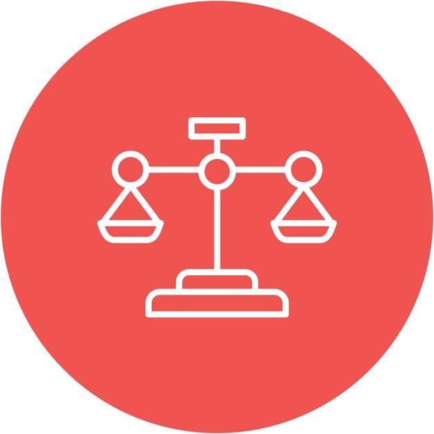 Estilo de la ilustración vectorial de equilibrio