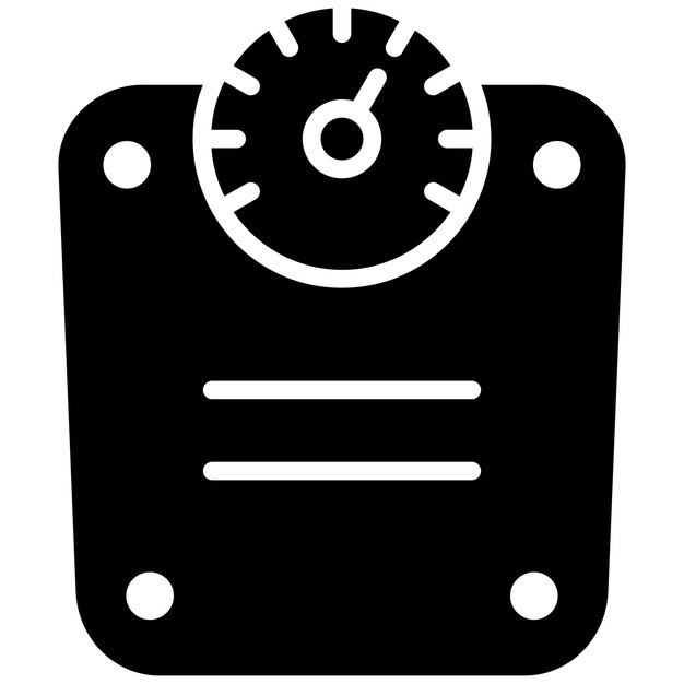 Estilo de la ilustración vectorial de la escala de peso