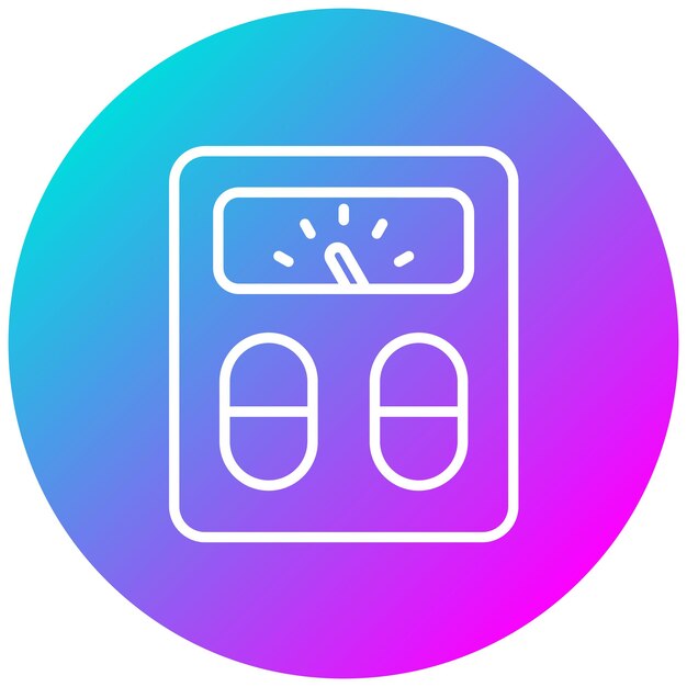 Estilo de la ilustración vectorial de la escala de peso