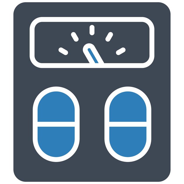 Estilo de la ilustración vectorial de la escala de peso