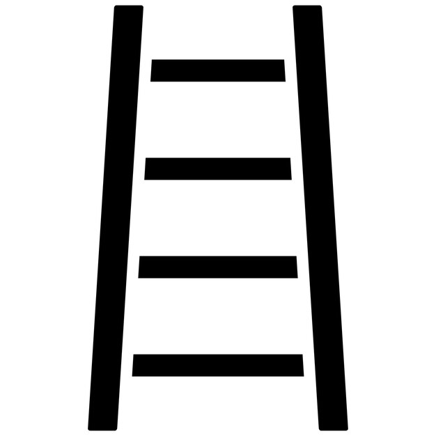 Estilo de la ilustración vectorial de la escalera