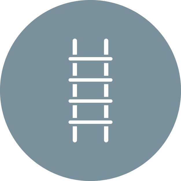 Estilo de la ilustración vectorial de la escalera