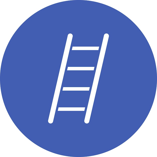 Estilo de la ilustración vectorial de la escalera