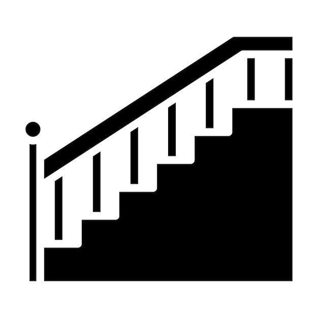 Estilo de ilustración vectorial de las escaleras