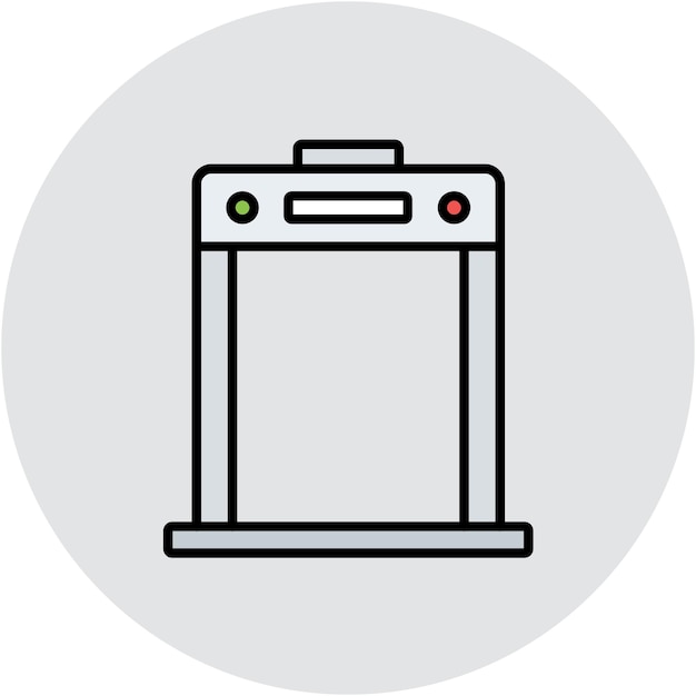Estilo de ilustración vectorial del escáner corporal