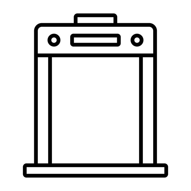 Estilo de ilustración vectorial del escáner corporal