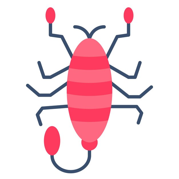 Estilo de ilustración vectorial del escorpión
