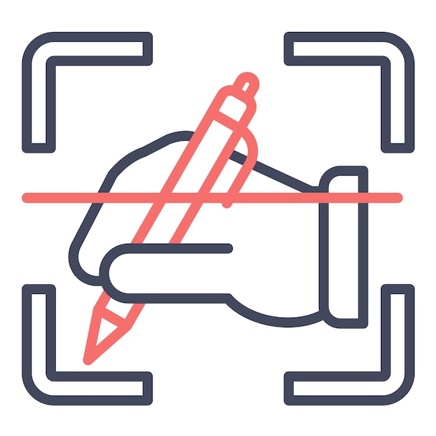 Estilo de ilustración vectorial de escritura a mano