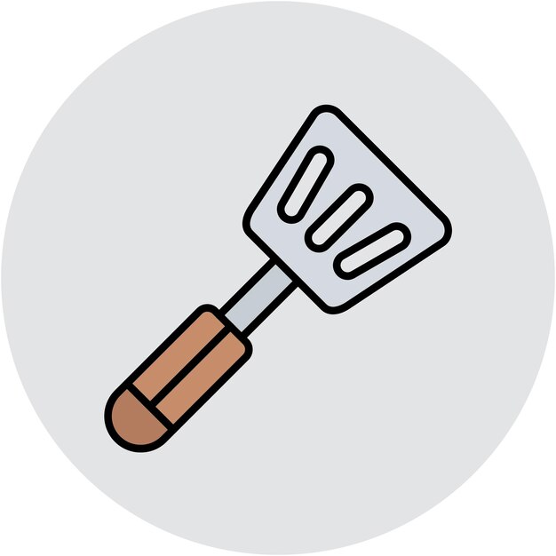 Estilo de ilustración vectorial de la espátula