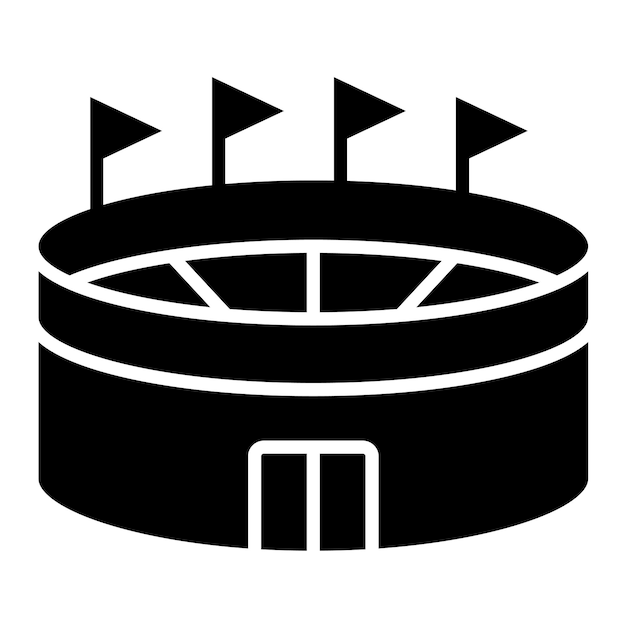Estilo de ilustración vectorial del estadio