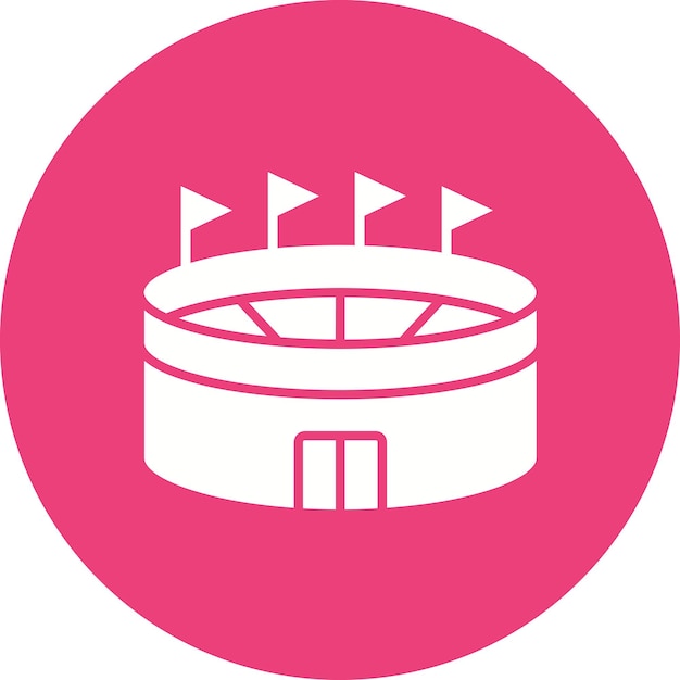 Estilo de ilustración vectorial del estadio