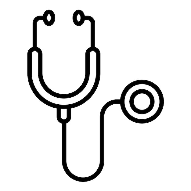 Estilo de ilustración vectorial del estetoscopio