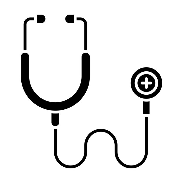 Estilo de ilustración vectorial del estetoscopio