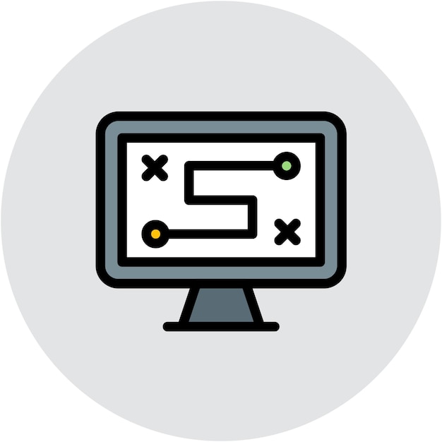 Estilo de ilustración vectorial de la estrategia digital