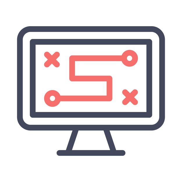 Estilo de ilustración vectorial de la estrategia digital