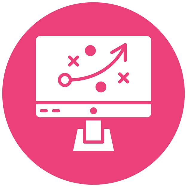 Estilo de ilustración vectorial de la estrategia digital