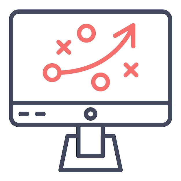 Estilo de ilustración vectorial de la estrategia digital