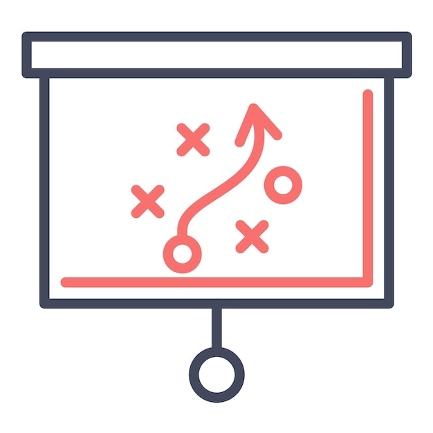 Estilo de ilustración vectorial de la estrategia