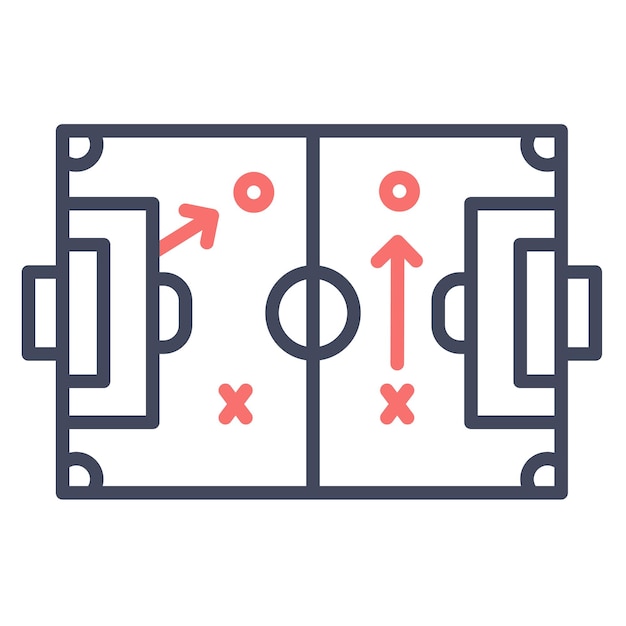 Estilo de ilustración vectorial de la estrategia