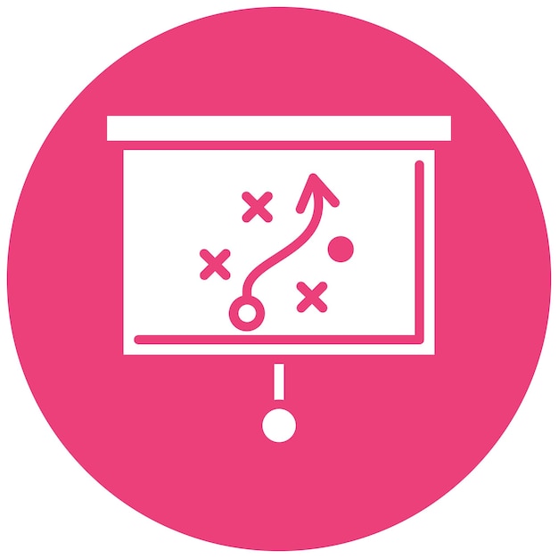 Estilo de ilustración vectorial de la estrategia