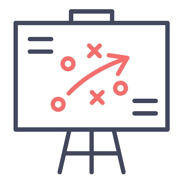 Estilo de ilustración vectorial de la estrategia