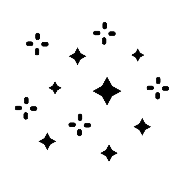 Estilo de ilustración vectorial de las estrellas