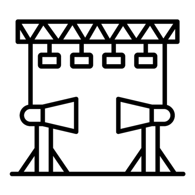 Estilo de ilustración vectorial del estudio de películas