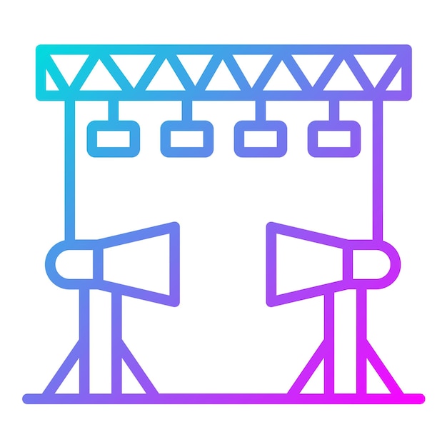 Estilo de ilustración vectorial del estudio de películas