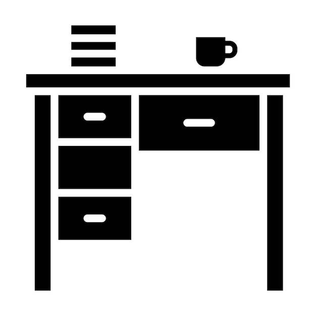 Estilo de ilustración vectorial de estudio de la tabla