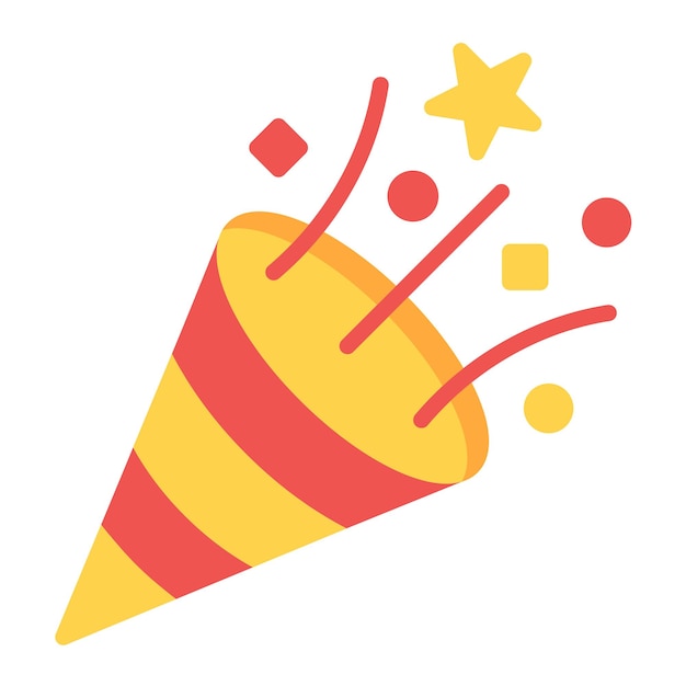 Estilo de ilustración vectorial de eventos de cumpleaños