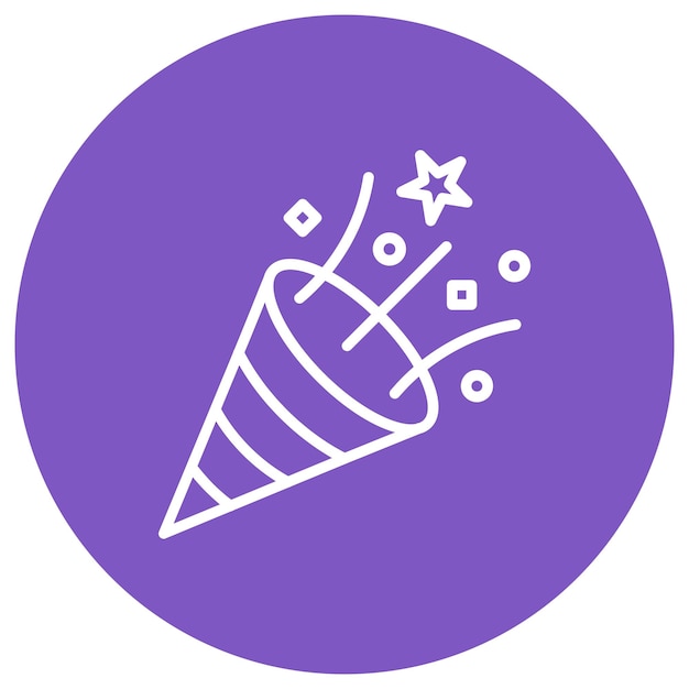 Estilo de ilustración vectorial de eventos de cumpleaños