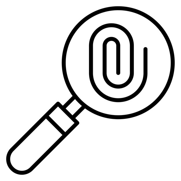 Estilo de la ilustración vectorial de la evidencia