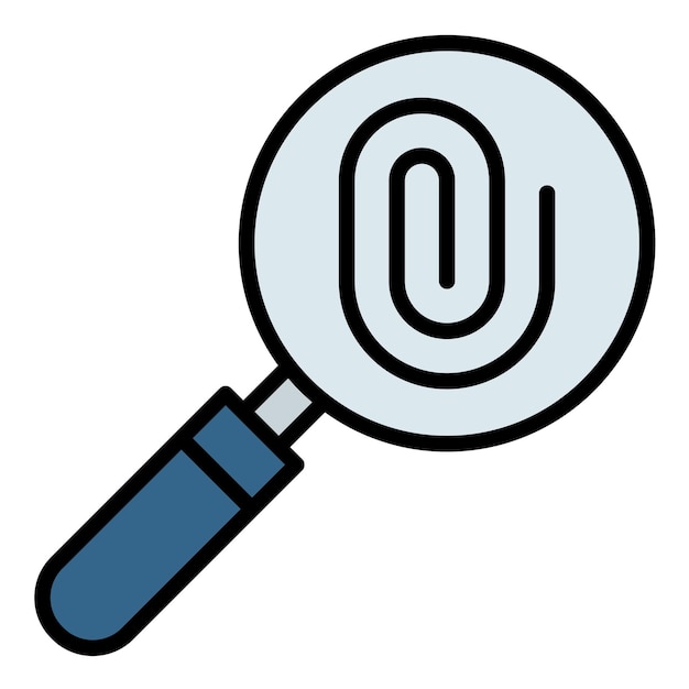 Estilo de la ilustración vectorial de la evidencia